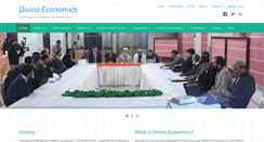 Desktop Screenshot of divine-economics.org