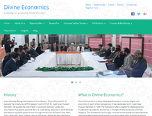 Tablet Screenshot of divine-economics.org